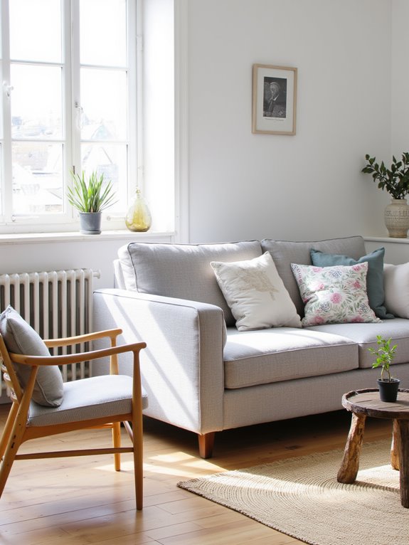 comfortable minimalist scandinavian seating