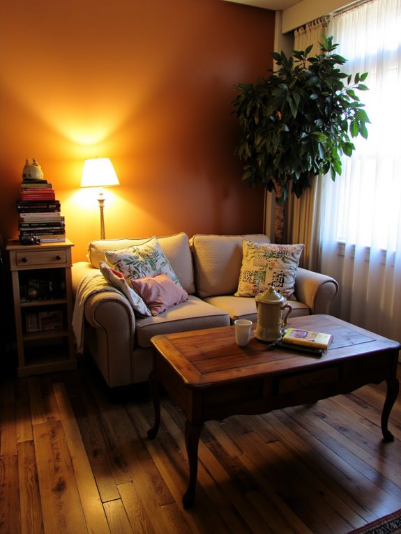 cozy ambient lighting setup