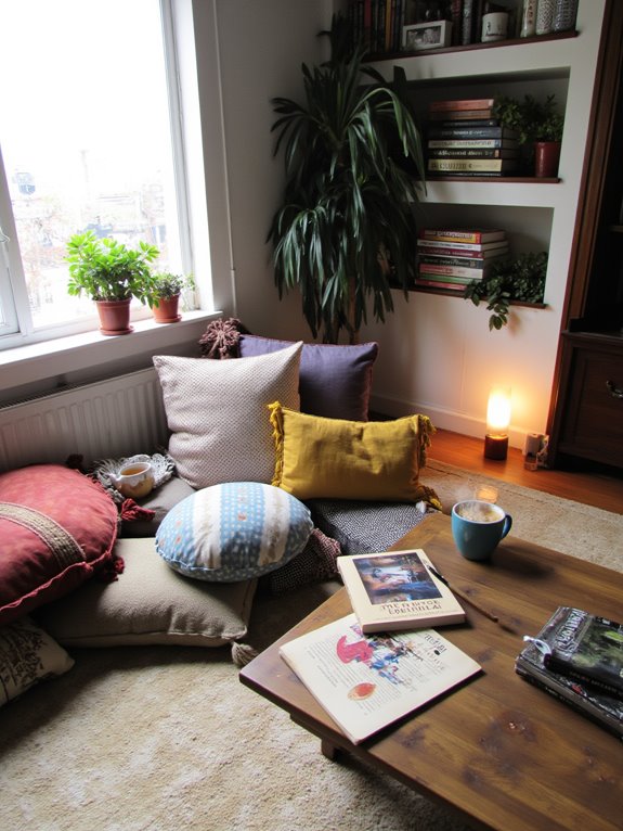 cozy and adaptable seating