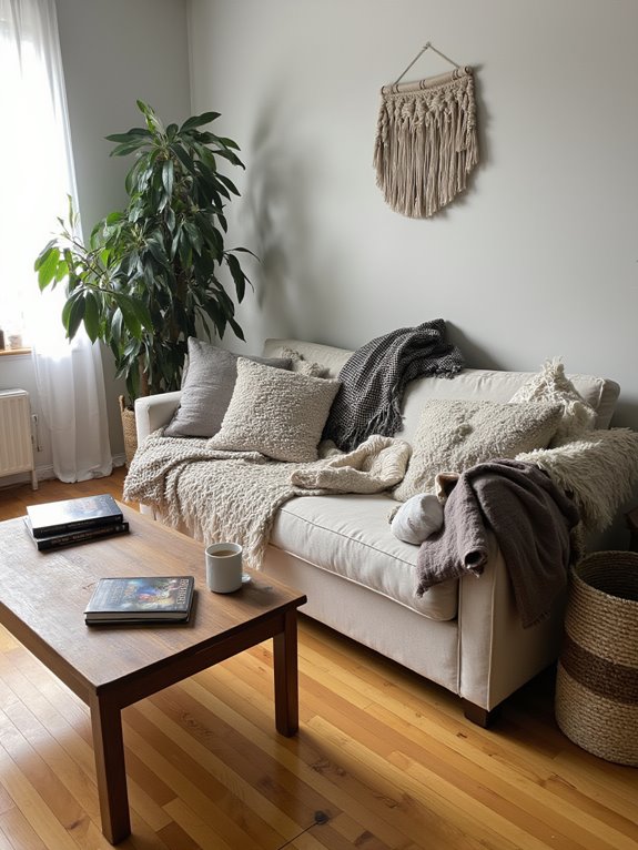 cozy atmosphere through hygge