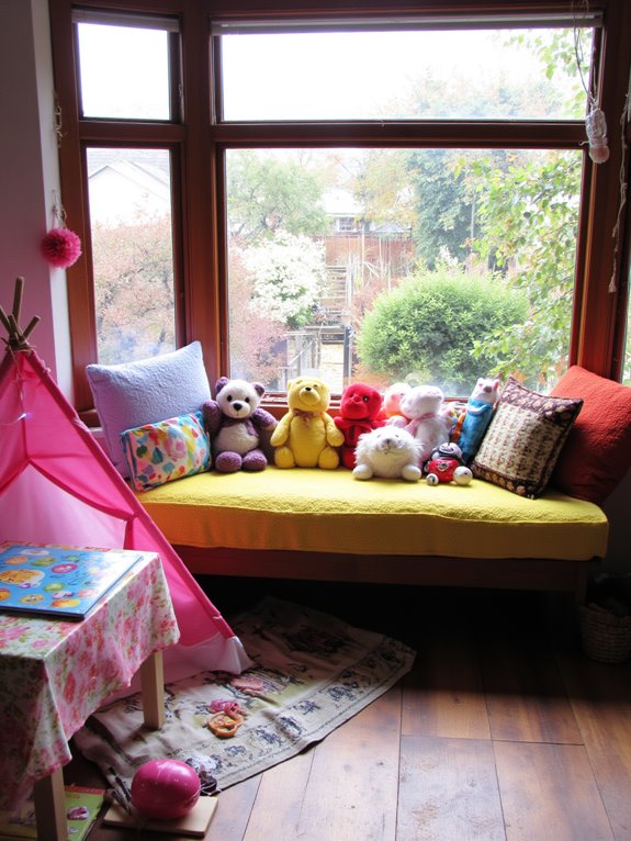 cozy bay window play area