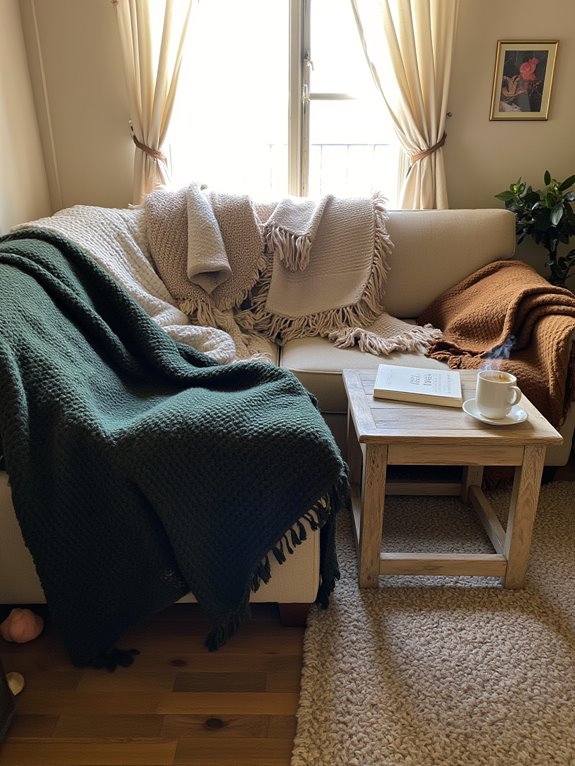 cozy blankets enhance comfort
