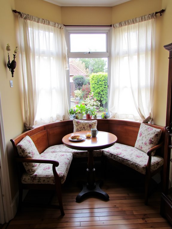 cozy breakfast nook design