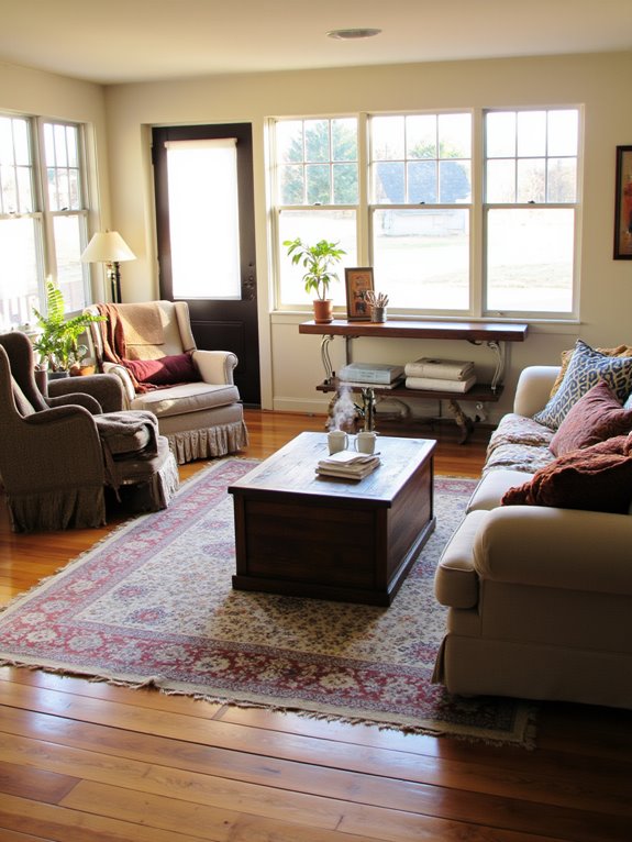 cozy conversation and relaxation zones