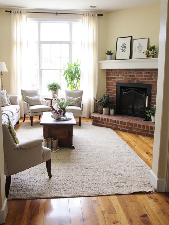 cozy defined spaces created