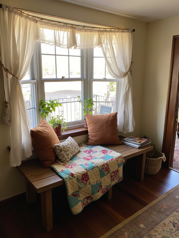 cozy diy window seat