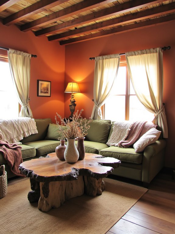 cozy earthy tone accents