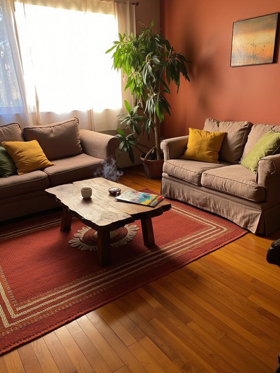 cozy earthy tones ambiance