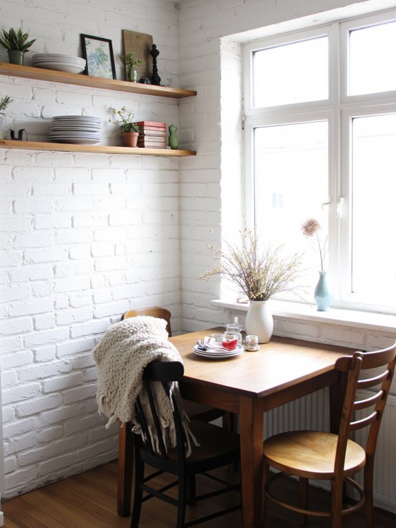 cozy family breakfast nook