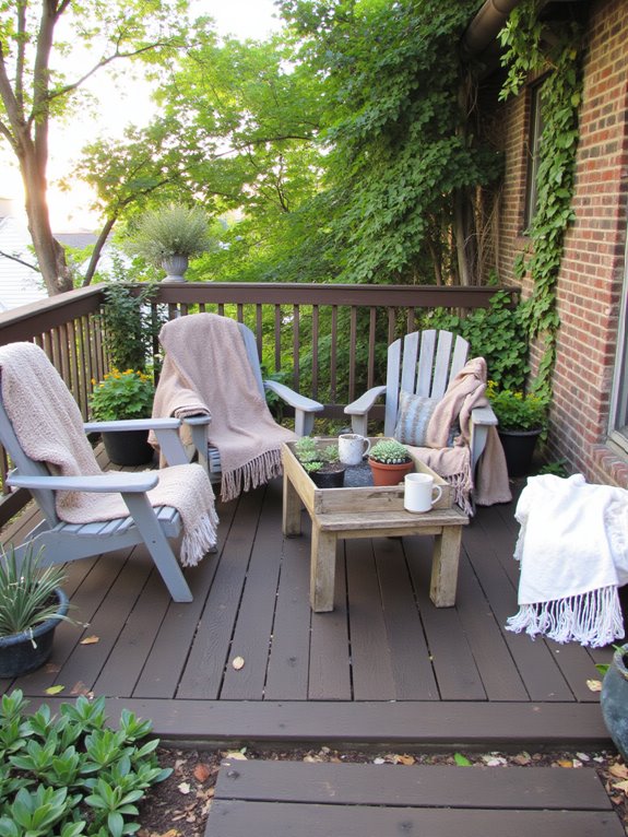 cozy farmhouse outdoor retreat