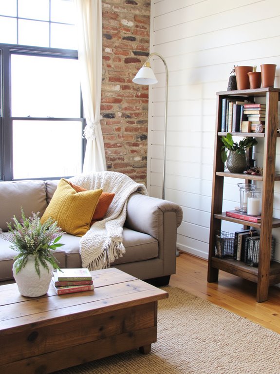 cozy farmhouse texture layering