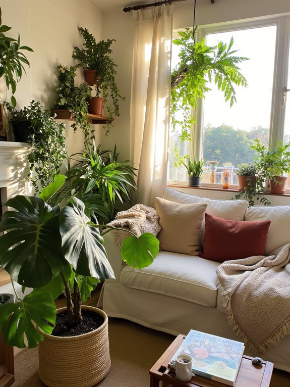 cozy greenery enhances warmth