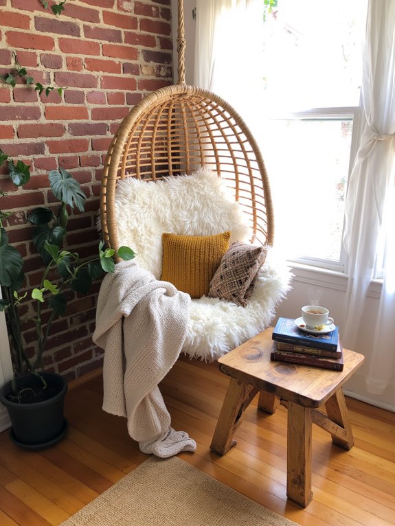 cozy hanging chair retreat