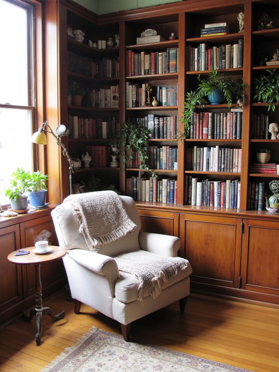 cozy indoor reading sanctuary
