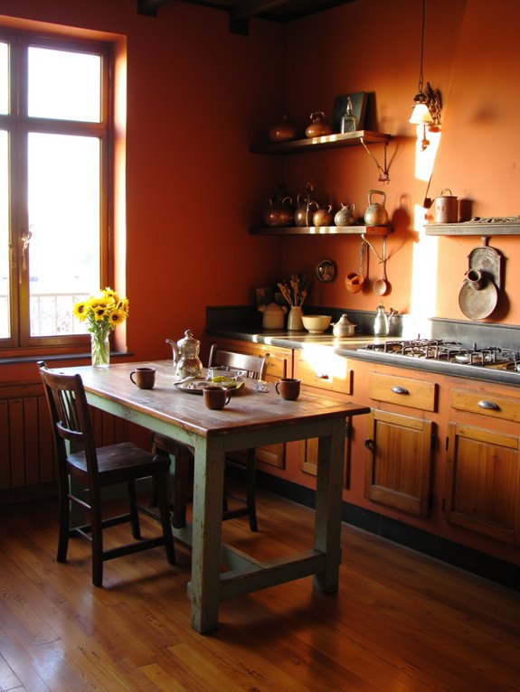 cozy kitchen warm colors