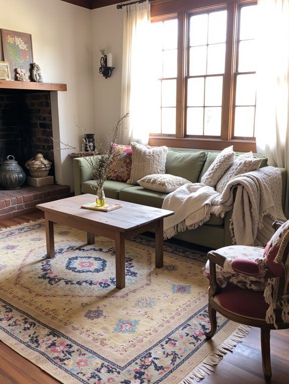 cozy layered textures enhance comfort