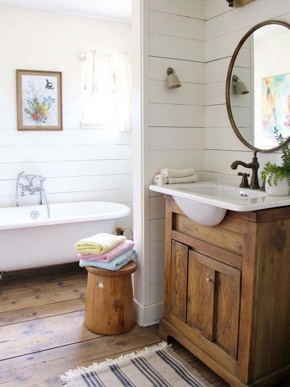 cozy natural bathroom retreat