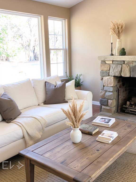 cozy neutral farmhouse aesthetic