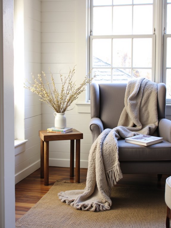 cozy nook with soft seating
