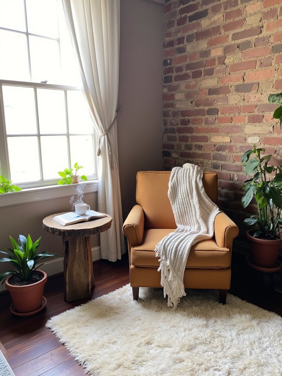 cozy nooks with seating