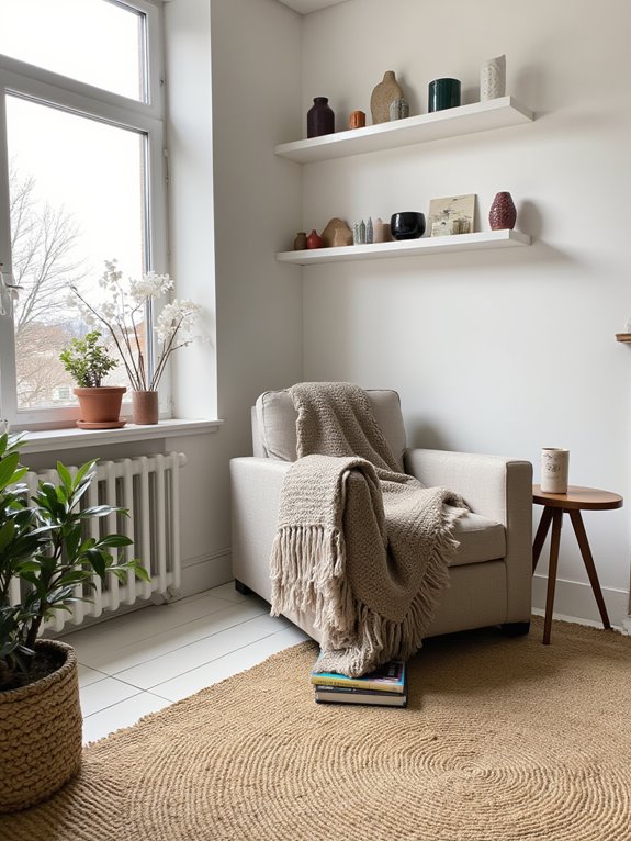 cozy nooks with textiles
