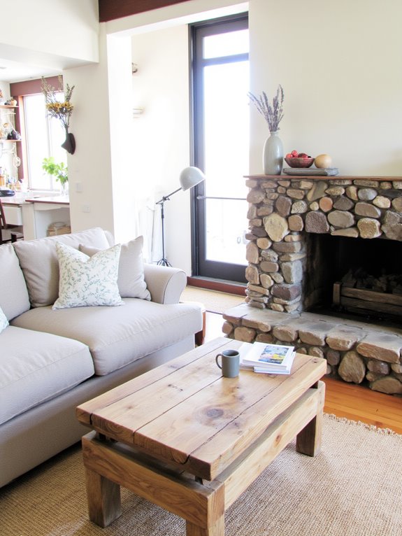 cozy open family spaces