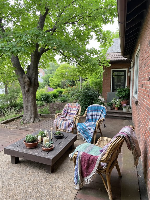 cozy outdoor relaxation spaces