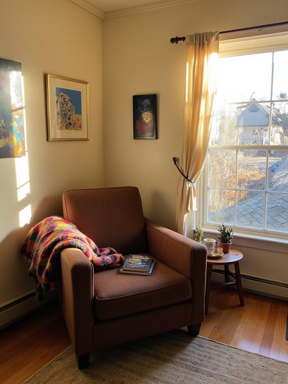 cozy personalized reading sanctuary