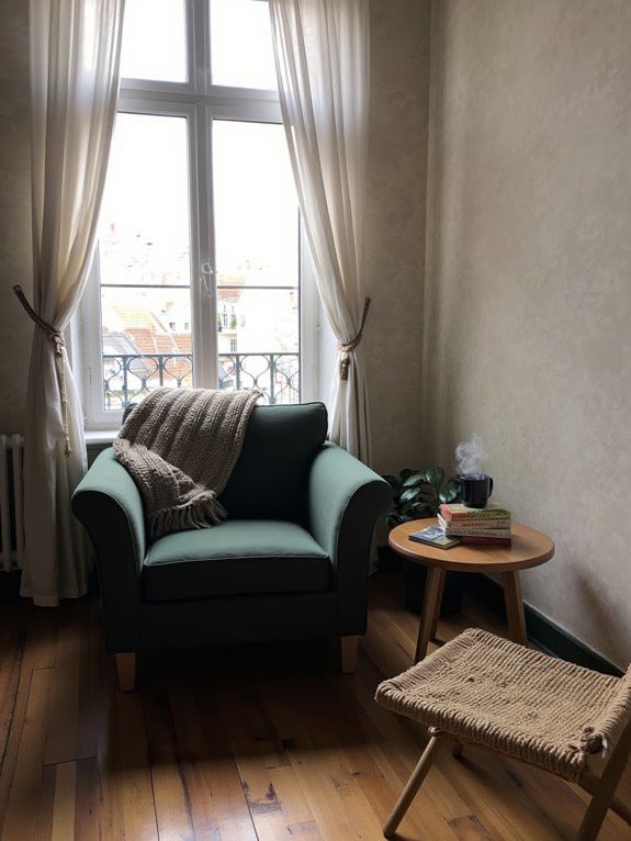 cozy reading nook design