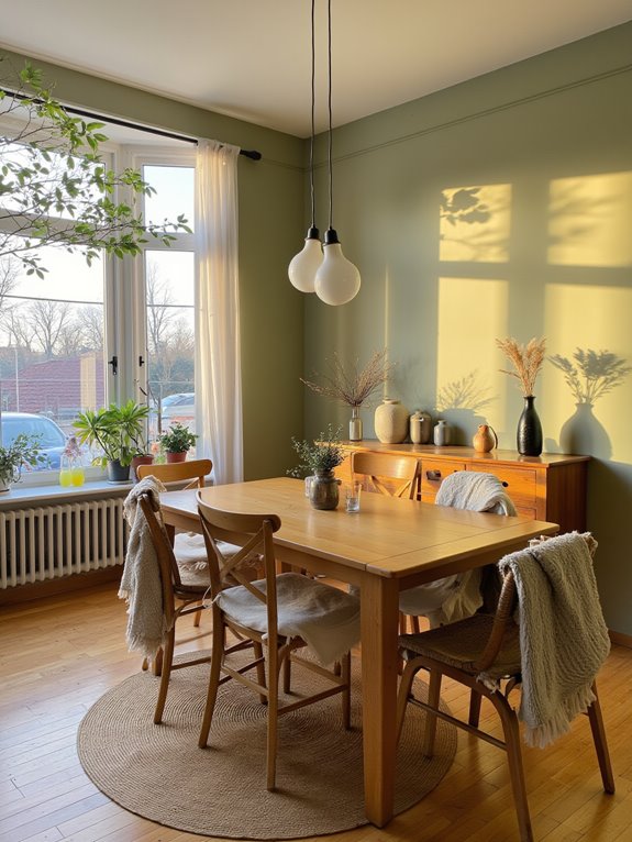 cozy scandinavian dining comfort