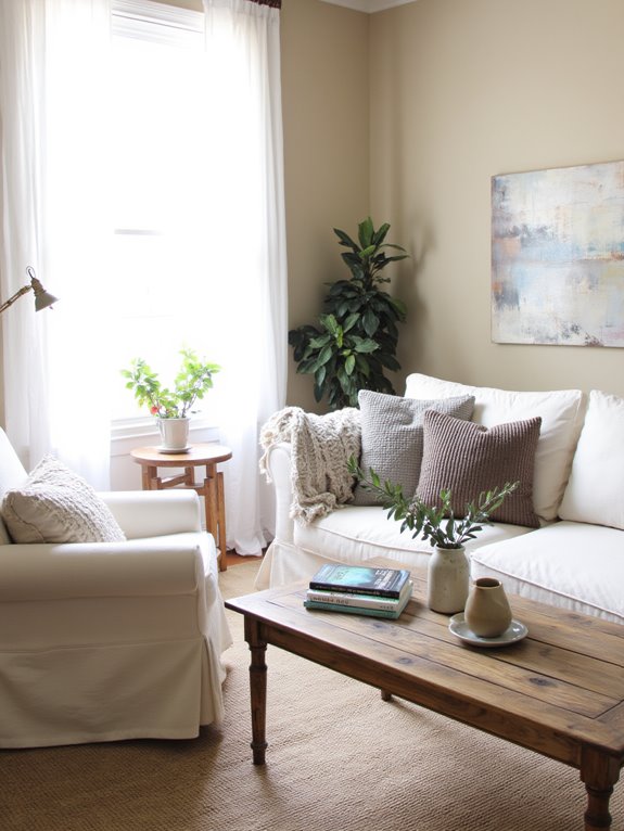 cozy sophisticated neutral living