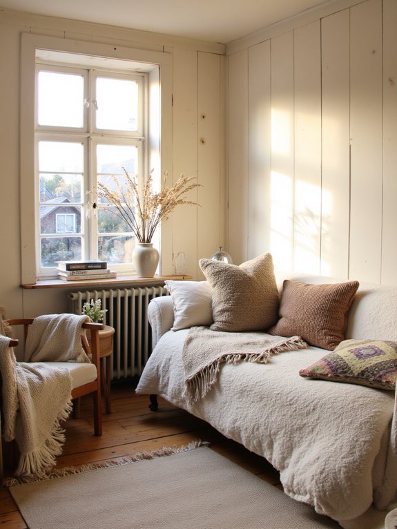 cozy textiles create comfort