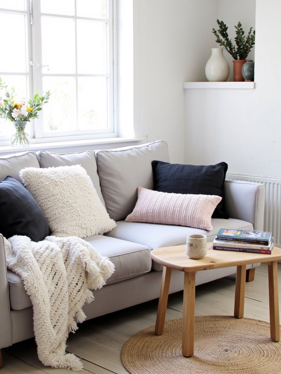 cozy textiles enhance comfort