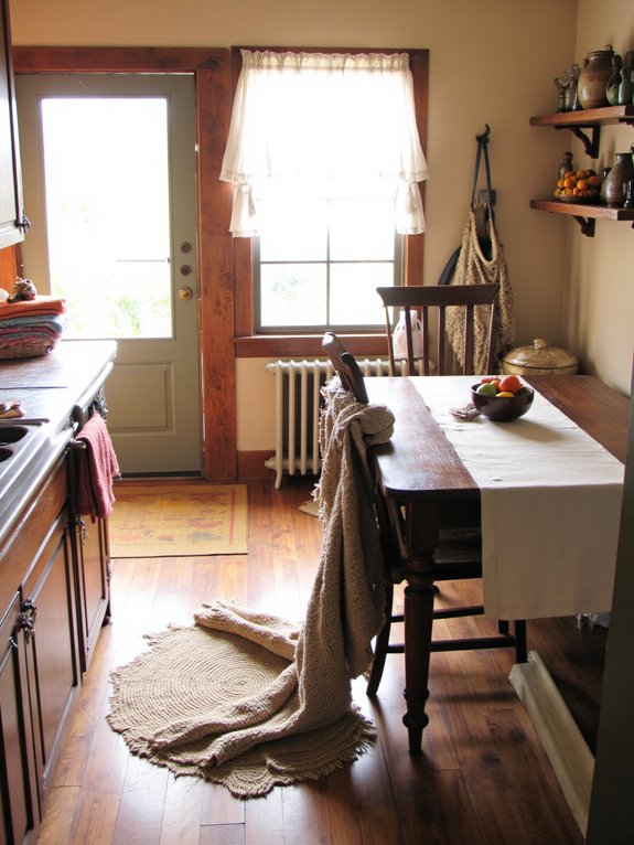 cozy textiles enhance warmth