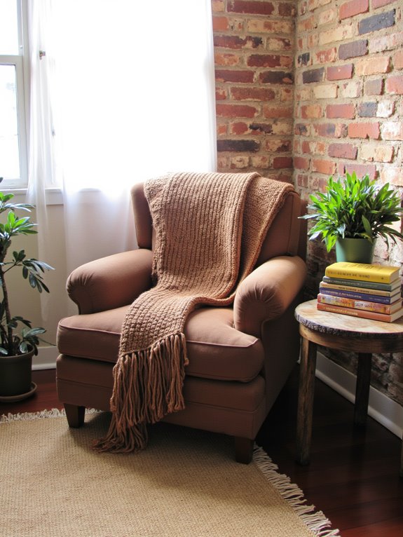 cozy textiles for reading