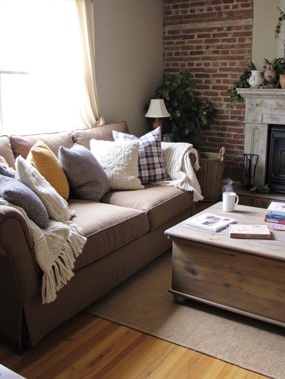 cozy textiles for warmth