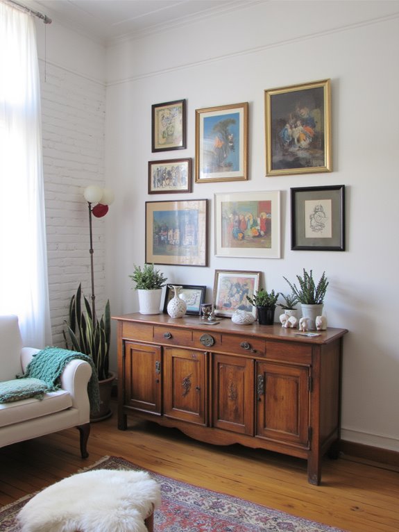 curated personal art displays