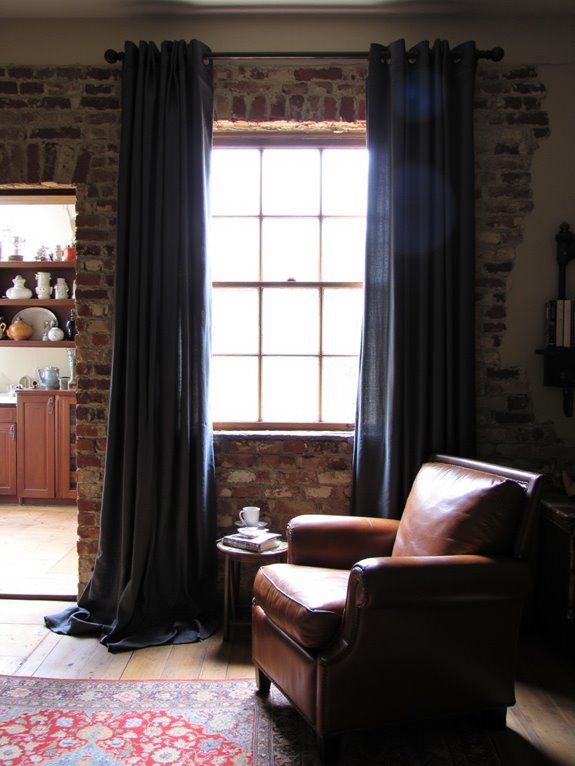 dark curtains for sophistication