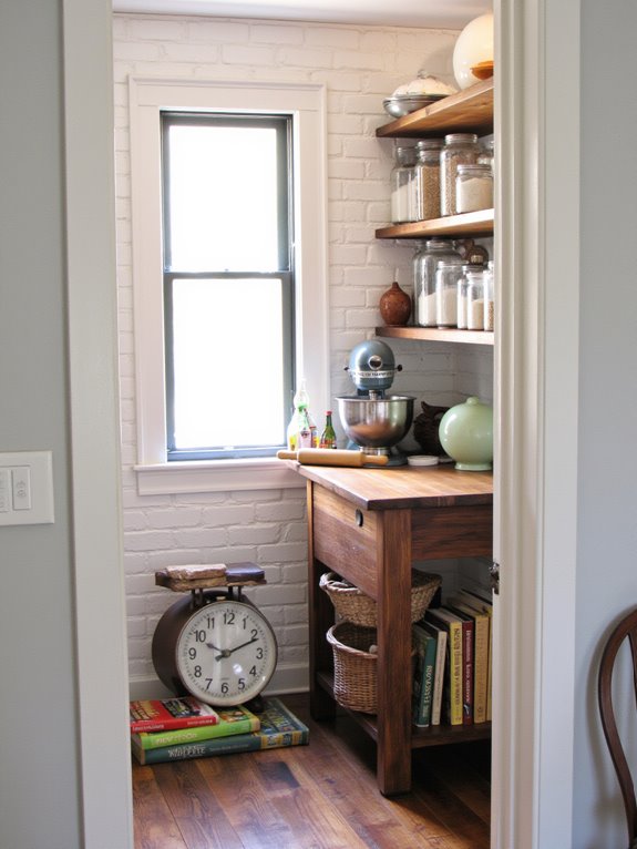 dedicated baking zone organized