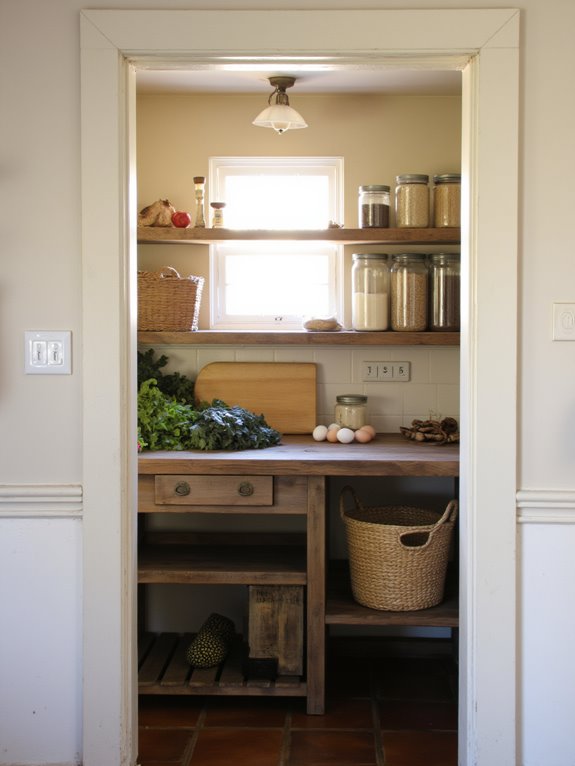 dedicated meal prep space