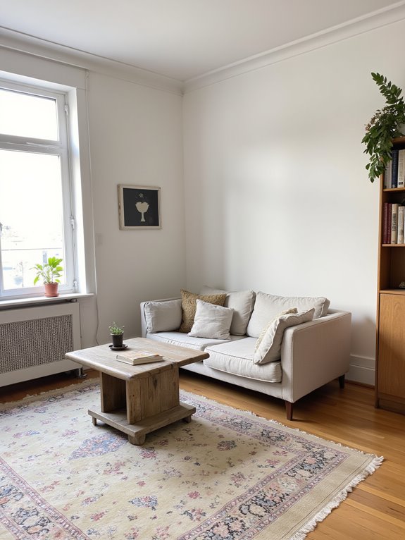 define spaces with rugs