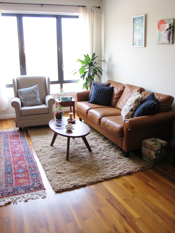 define spaces with rugs