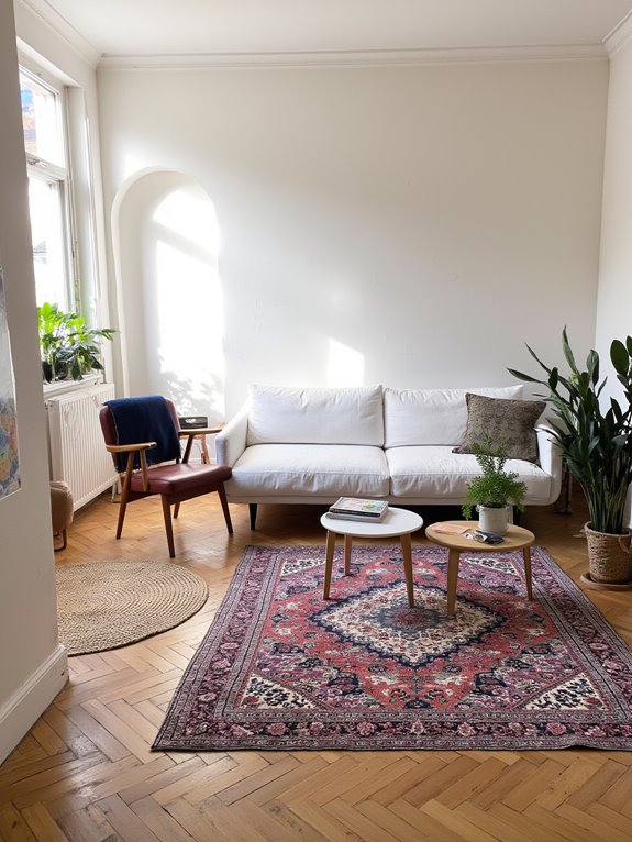 defining spaces with rugs