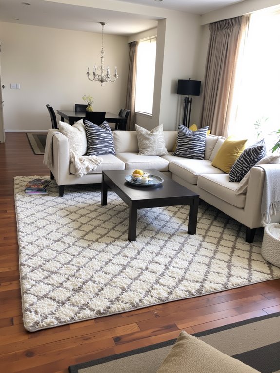 defining spaces with rugs