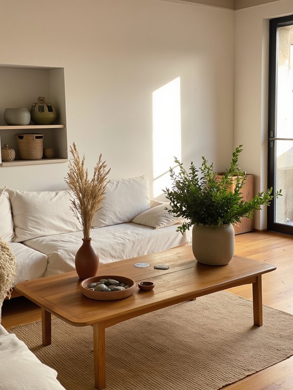 earthy accents create harmony