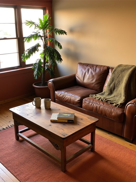 earthy colors create coziness