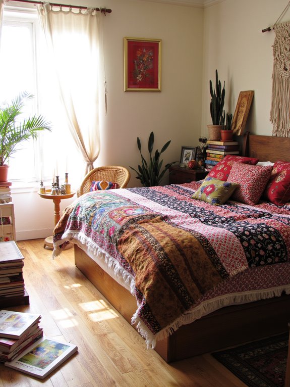 eclectic bohemian bedroom design