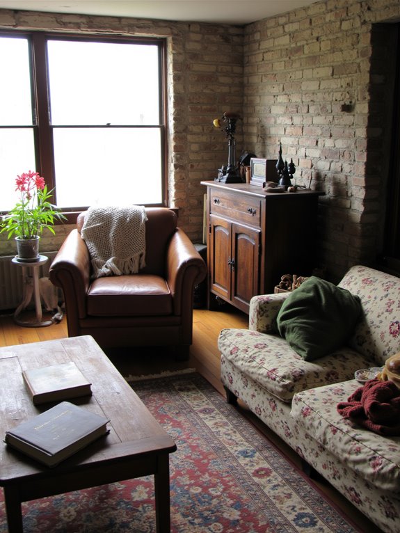 eclectic vintage furniture combinations