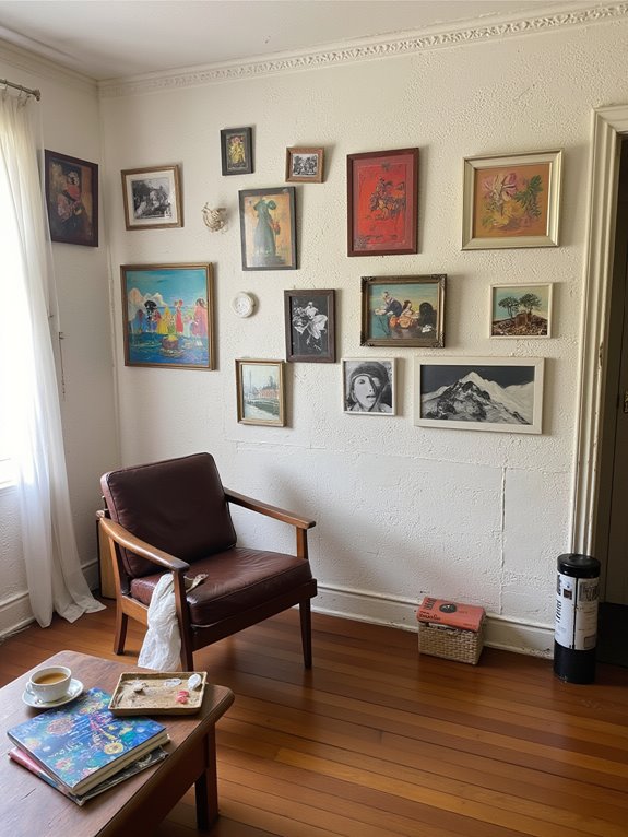 eclectic wall art collection