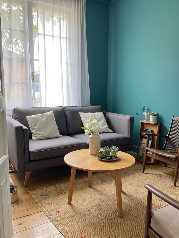 elegant calm with teal